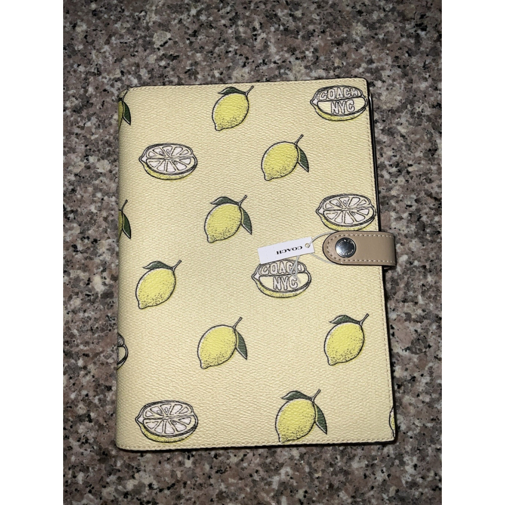 Coach Notebook With Lemon Print - Picture 2 of 4